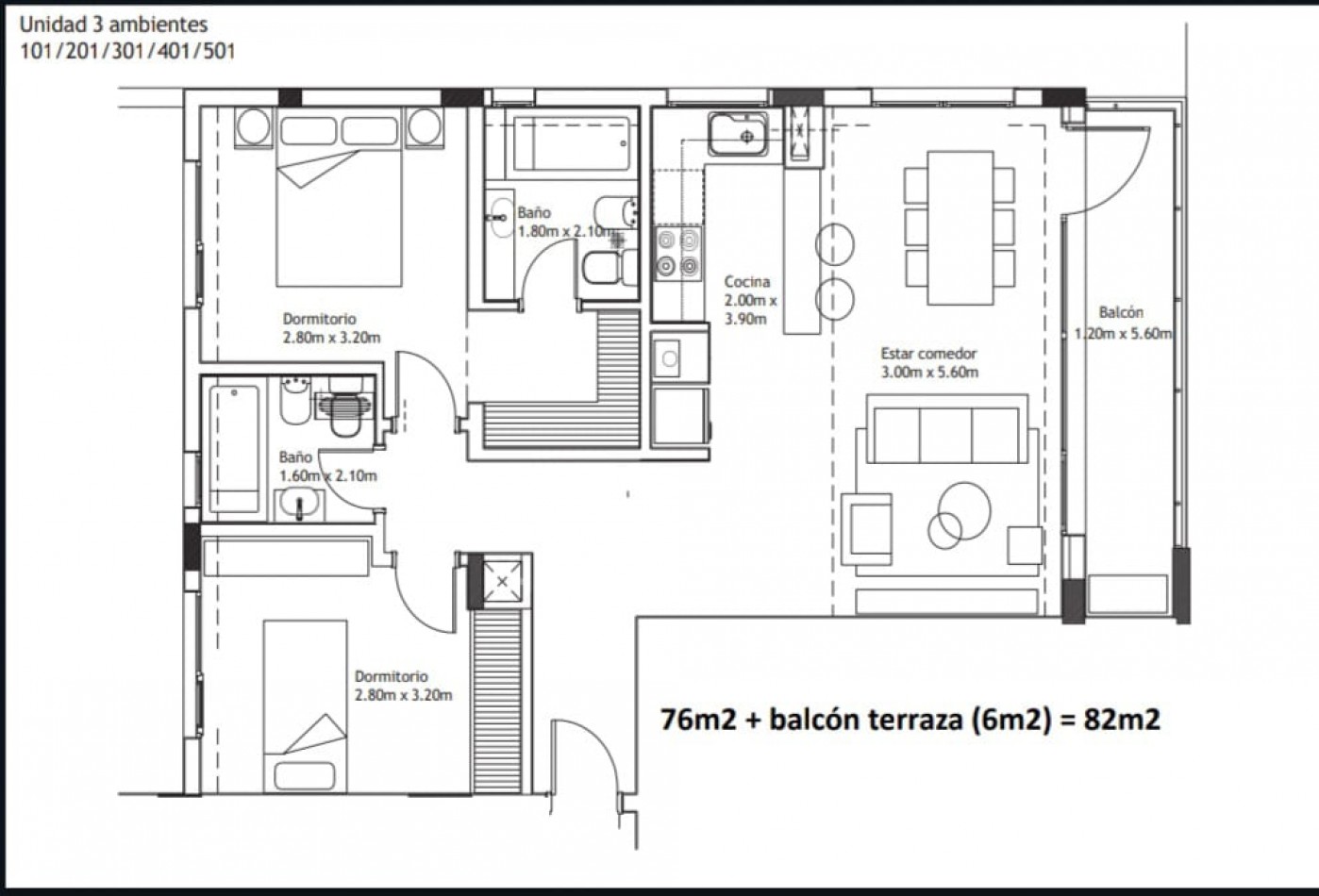 DEPARTAMENTO 3 AMBIENTES CON COCHERA  Y BAULERA DEVELOPER SUNSET FRENTE AL MAR A ESTRENAR.