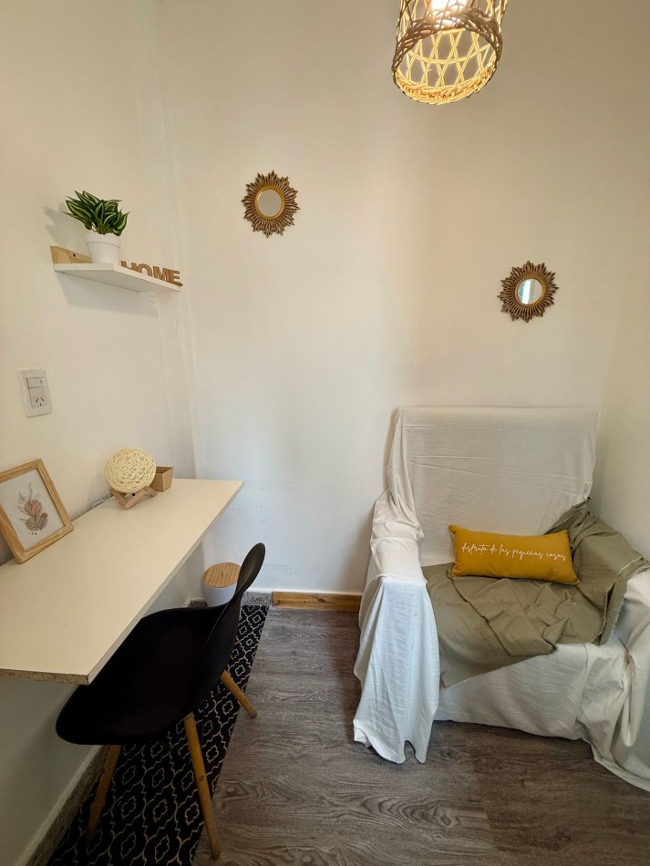 DEPARTAMENTO DOS AMBIENTES CON DEPENDENCIA Y BALCON APTO CREDITO.