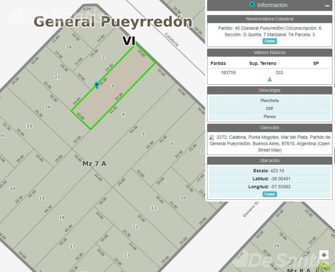 Lote en colinas de Peralta Ramos 