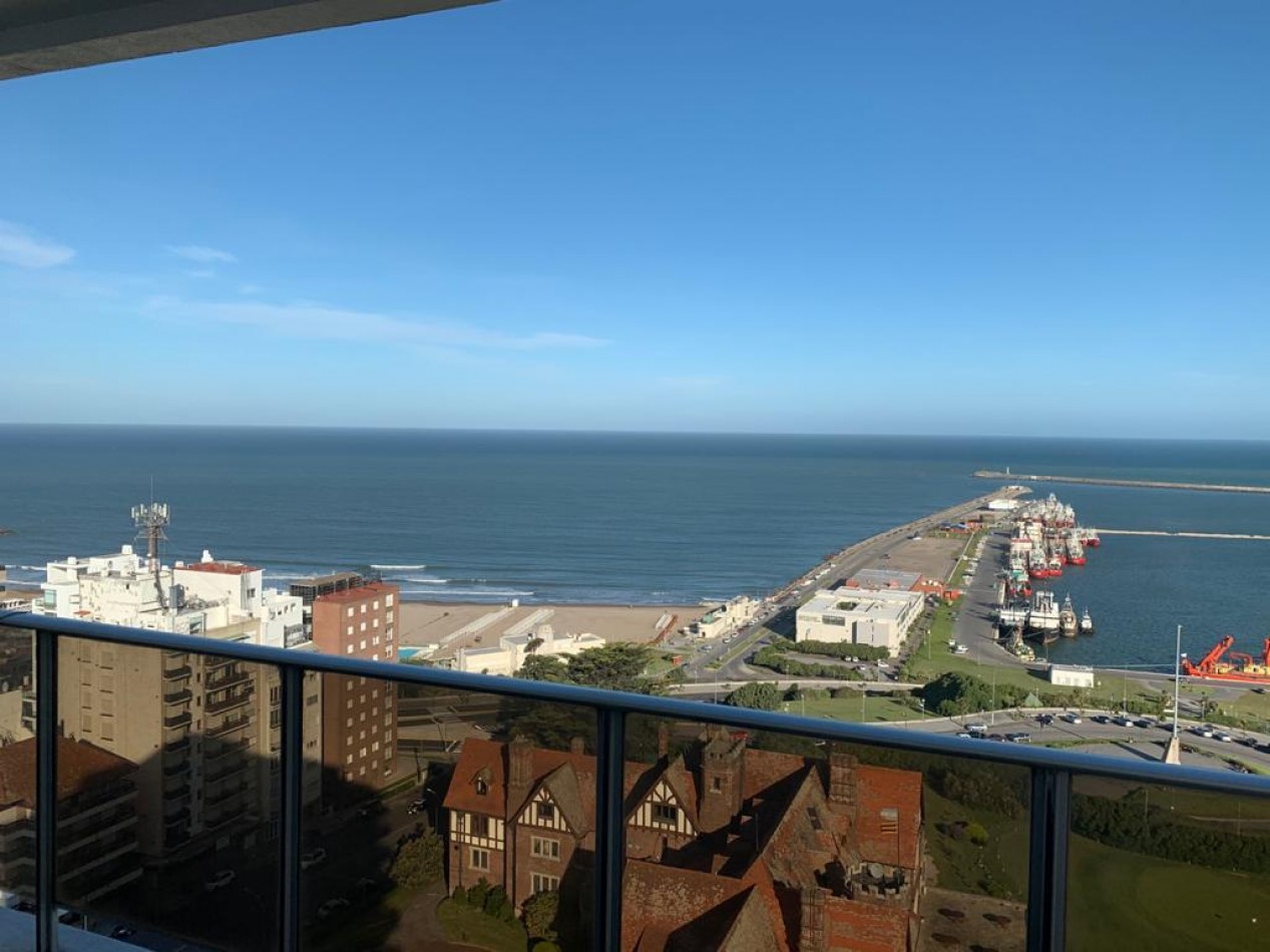 Departamento 4 Amb con vista al mar y  cochera doble playa grande