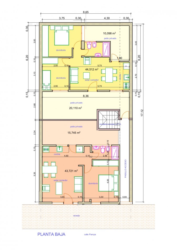 PH 3 Y 2 AMBIENTES  (EN CONSTRUCCION ) CON PATIOS PRIVADOS 