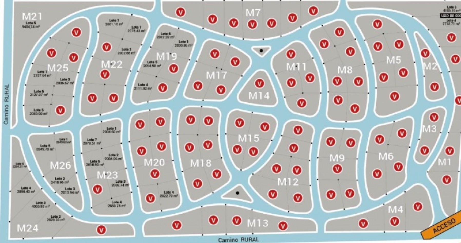 LOTE DE 3138 METROS  EN LOS PINARES DE SANTA CLARA 