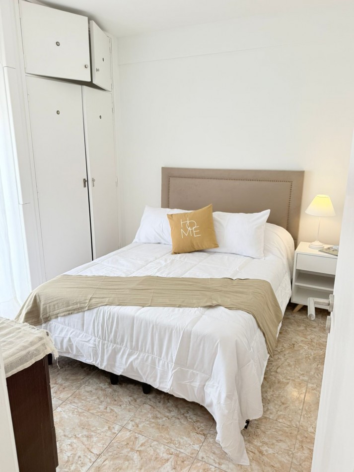 Departamento monoambiente dividido con balcon al frente